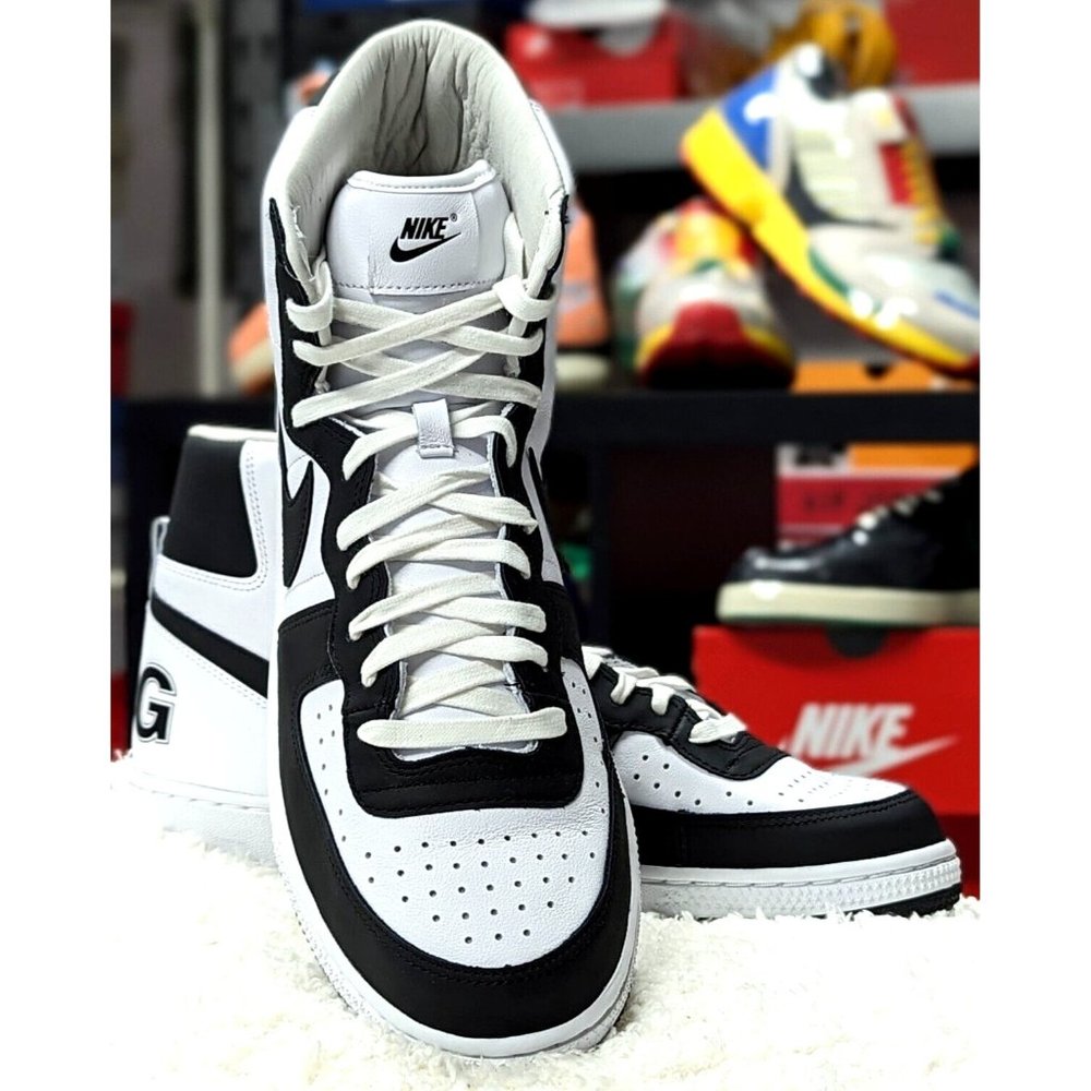 NIKE Comme des Garcons Terminator High SP Black/White Panda FD4159-102 Size 12